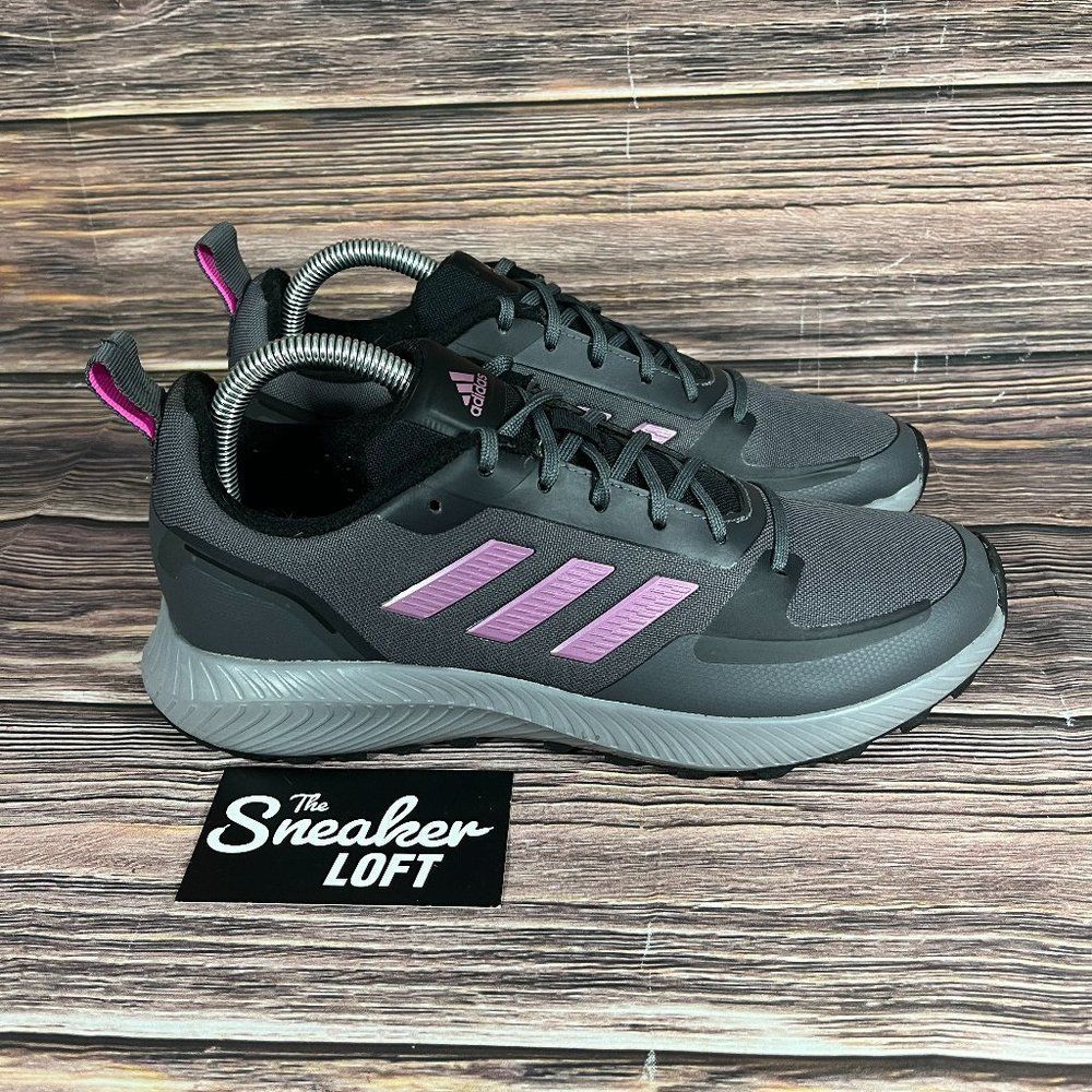 Adidas RunFalcon 2.0 TR Women's Gray‎ Purple Trail Running Shoes
